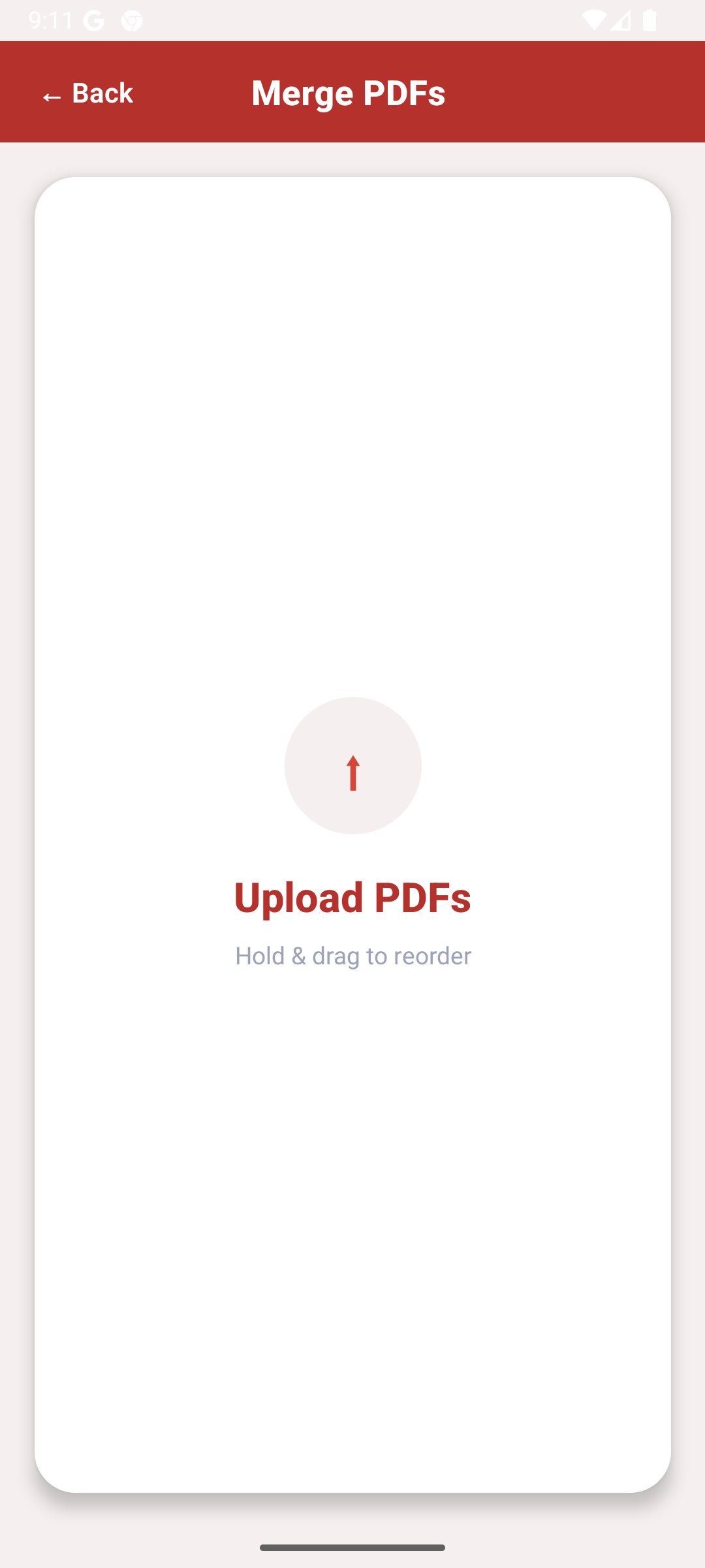 Selecting files to merge or process